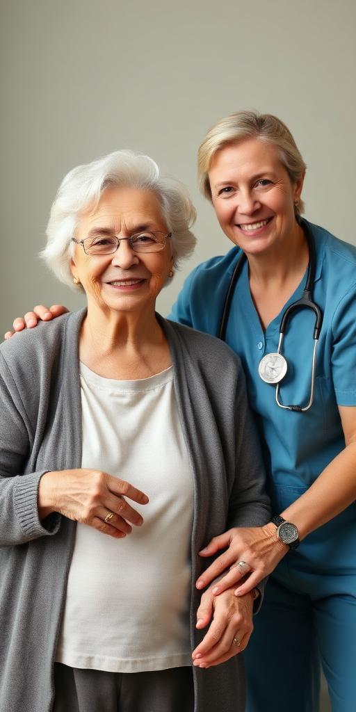 Aged Care Worker at work — Images and Photos created by www.High-Salary-Jobs.com — The Website that Shows you real Work Incomes in Relation to Roles and Education