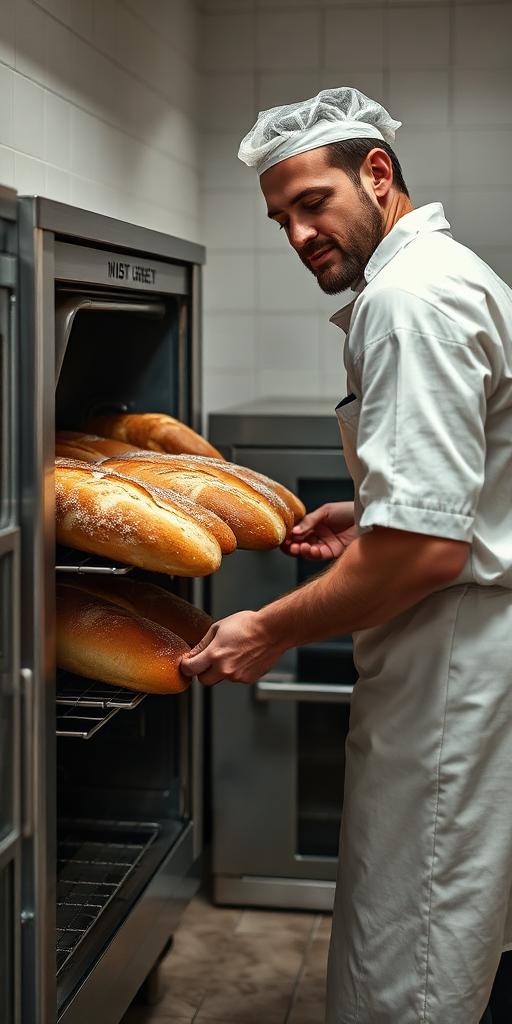 Baker at work — Images and Photos created by www.High-Salary-Jobs.com — The Website that Shows you real Work Incomes in Relation to Roles and Education
