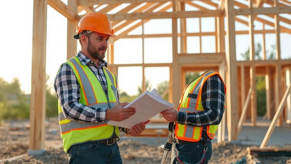 Building Inspector at work — Images and Photos created by www.High-Salary-Jobs.com — The Website that Shows you real Work Incomes in Relation to Roles and Education
