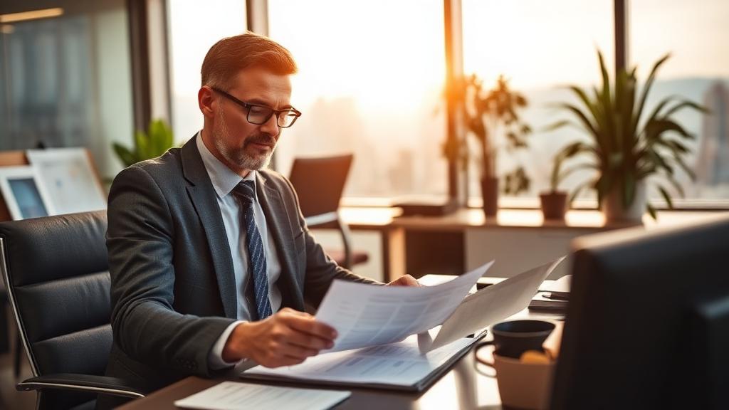 Chief Financial Officer (CFO) at work — Images and Photos created by www.High-Salary-Jobs.com — The Website that Shows you real Work Incomes in Relation to Roles and Education