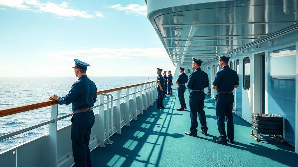 Cruise Ship Crew at work — Images and Photos created by www.High-Salary-Jobs.com — The Website that Shows you real Work Incomes in Relation to Roles and Education