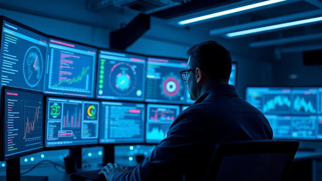 Cybersecurity Manager at work — Images and Photos created by www.High-Salary-Jobs.com — The Website that Shows you real Work Incomes in Relation to Roles and Education
