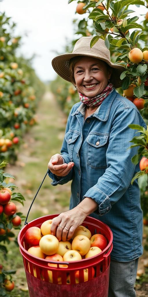 Fruit Picker at work — Images and Photos created by www.High-Salary-Jobs.com — The Website that Shows you real Work Incomes in Relation to Roles and Education
