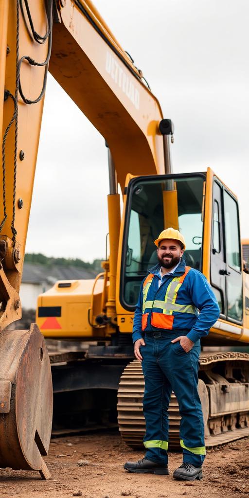 Heavy Machinery Operator at work — Images and Photos created by www.High-Salary-Jobs.com — The Website that Shows you real Work Incomes in Relation to Roles and Education