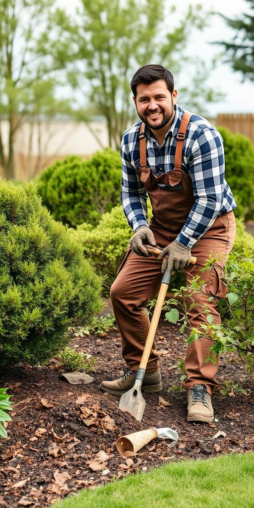 Landscaper at work — Images and Photos created by www.High-Salary-Jobs.com — The Website that Shows you real Work Incomes in Relation to Roles and Education