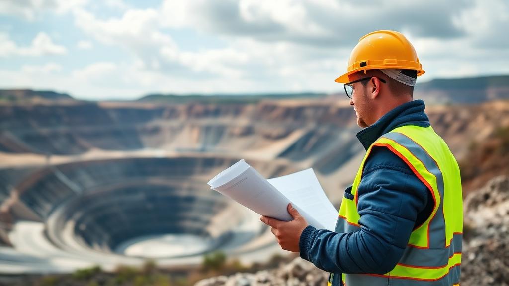 Mining Engineer at work — Images and Photos created by www.High-Salary-Jobs.com — The Website that Shows you real Work Incomes in Relation to Roles and Education