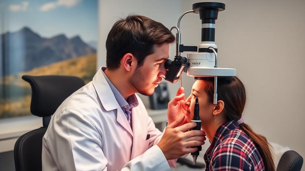Ophthalmologist at work — Images and Photos created by www.High-Salary-Jobs.com — The Website that Shows you real Work Incomes in Relation to Roles and Education