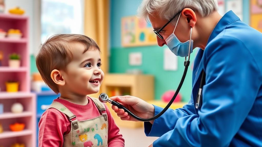 Paediatrician at work — Images and Photos created by www.High-Salary-Jobs.com — The Website that Shows you real Work Incomes in Relation to Roles and Education