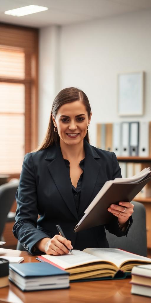 Paralegal at work — Images and Photos created by www.High-Salary-Jobs.com — The Website that Shows you real Work Incomes in Relation to Roles and Education