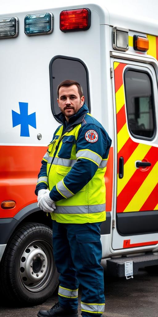 Paramedic at work — Images and Photos created by www.High-Salary-Jobs.com — The Website that Shows you real Work Incomes in Relation to Roles and Education