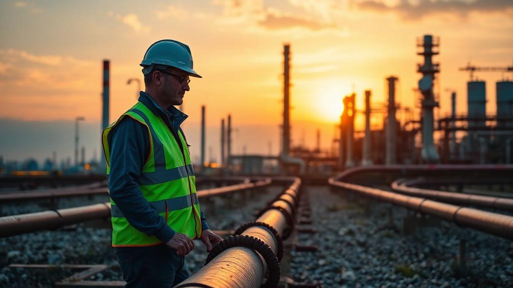 Petroleum Engineer at work — Images and Photos created by www.High-Salary-Jobs.com — The Website that Shows you real Work Incomes in Relation to Roles and Education