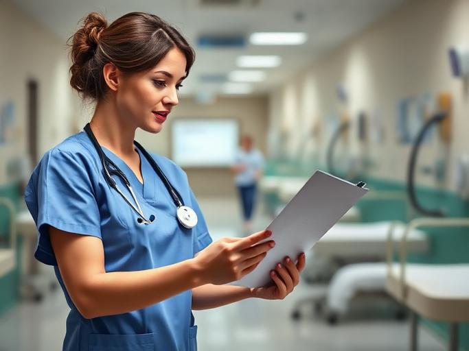 Registered Nurse at work — Images and Photos created by www.High-Salary-Jobs.com — The Website that Shows you real Work Incomes in Relation to Roles and Education