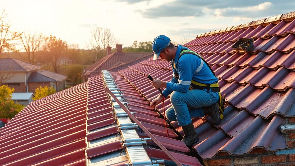 Roof Plumber at work — Images and Photos created by www.High-Salary-Jobs.com — The Website that Shows you real Work Incomes in Relation to Roles and Education
