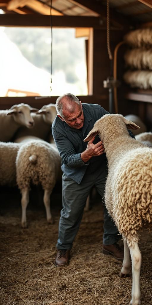 Shearer at work — Images and Photos created by www.High-Salary-Jobs.com — The Website that Shows you real Work Incomes in Relation to Roles and Education