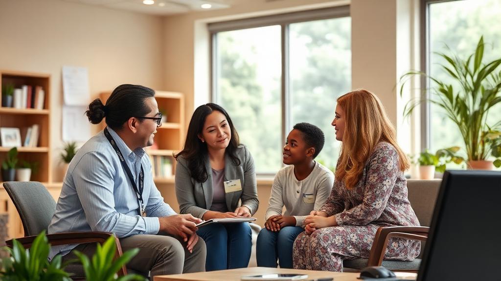 Social Worker at work — Images and Photos created by www.High-Salary-Jobs.com — The Website that Shows you real Work Incomes in Relation to Roles and Education