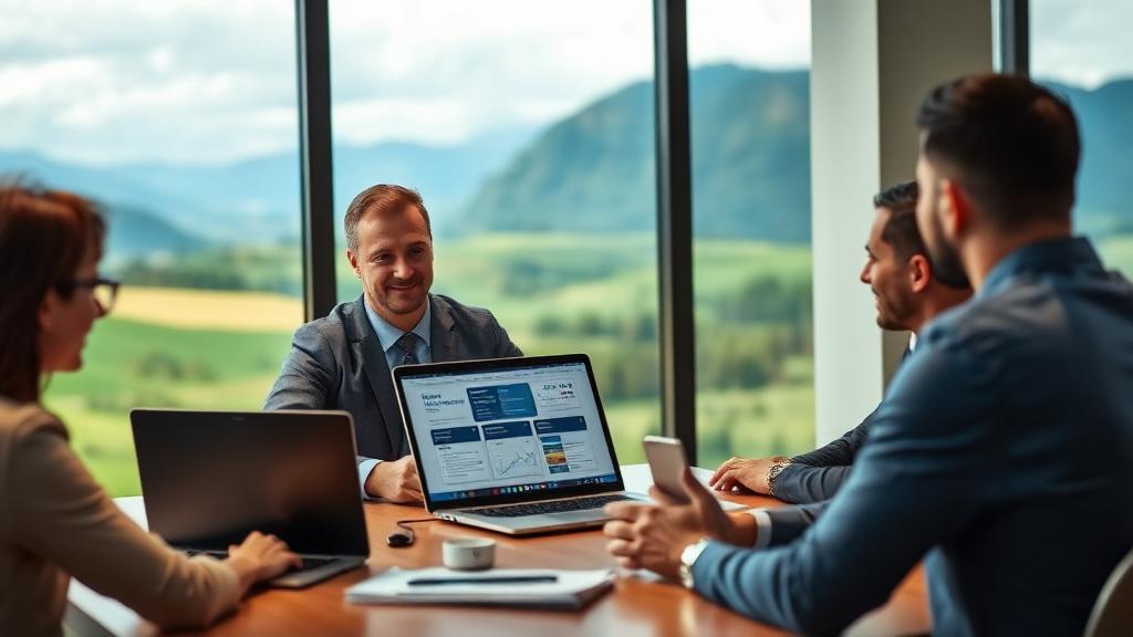 Software Sales Executive at work — Images and Photos created by www.High-Salary-Jobs.com — The Website that Shows you real Work Incomes in Relation to Roles and Education