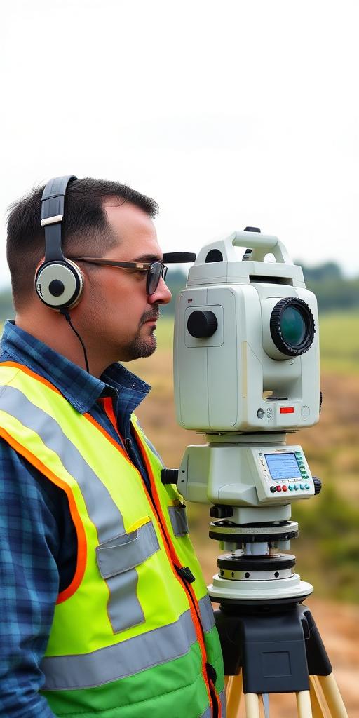 Surveyor at work — Images and Photos created by www.High-Salary-Jobs.com — The Website that Shows you real Work Incomes in Relation to Roles and Education
