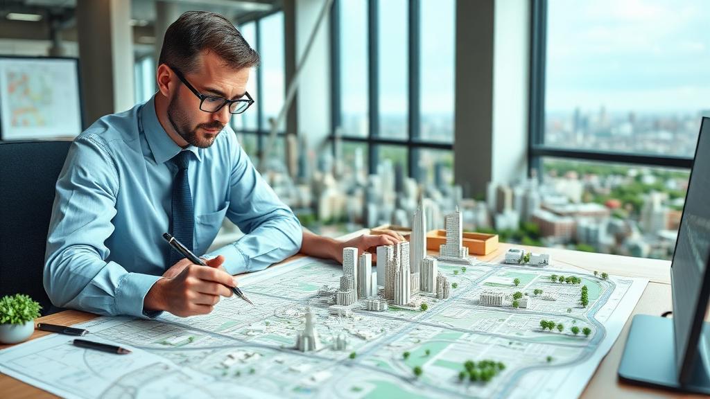 Town Planner at work — Images and Photos created by www.High-Salary-Jobs.com — The Website that Shows you real Work Incomes in Relation to Roles and Education